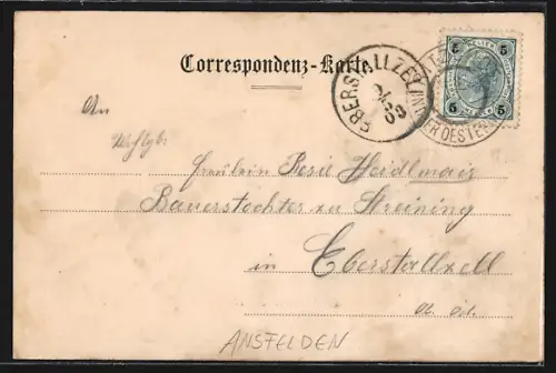 AK Ansfelden, Landesackerbauschule an einer Strassenecke