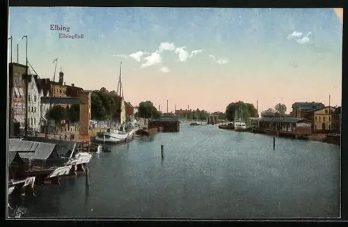 AK Elbing, Elbingfluss mit Booten