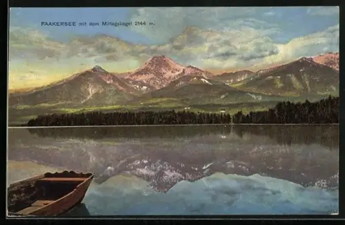 AK Faakersee, See mit dem Mittagskogel