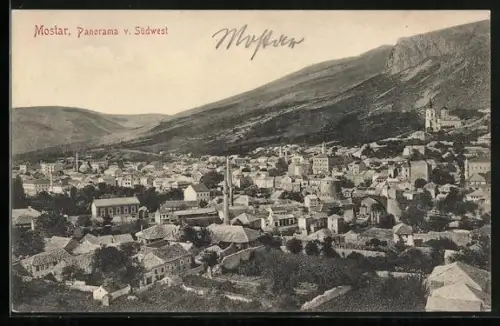 AK Mostar, Panorama v. Südwest