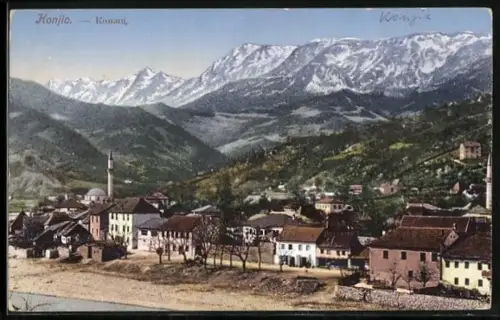 AK Konjio, Ortsansicht mit Moschee