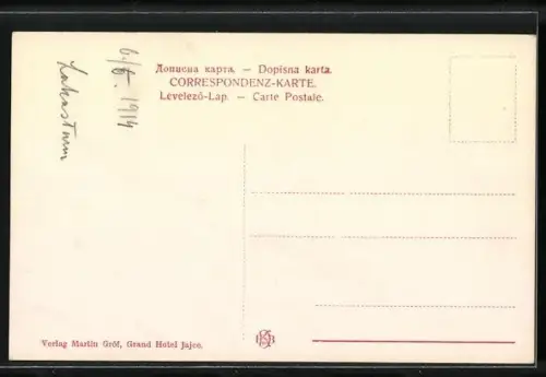 AK Jajce, Blick auf den alten Glockenturm