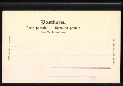 AK Goeschenen, Gotthardbahn, Leute am Ortsrand