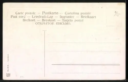 Künstler-AK Münchner Kindl verlangt nach Bier und Radi