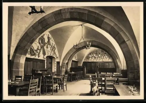 AK Breslau, der Bürgerkeller im Schweidnitzer Keller
