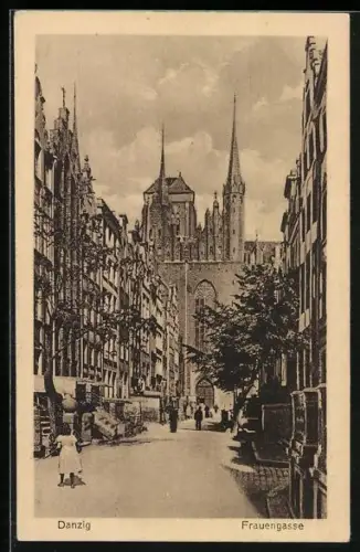 AK Danzig, Blick in die Frauengasse