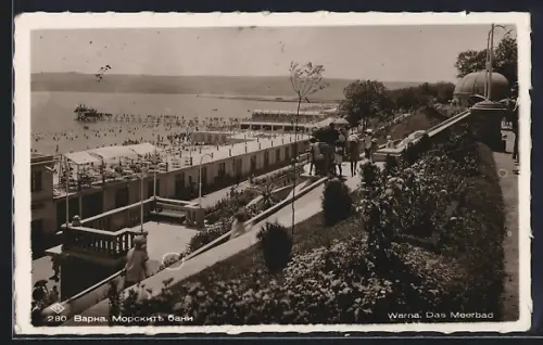 AK Warna, Meerbad aus der Vogelschau