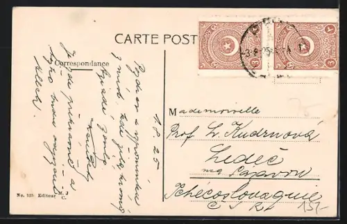 AK Constantinople, Vue panoramique de Top Hane, Totalansicht