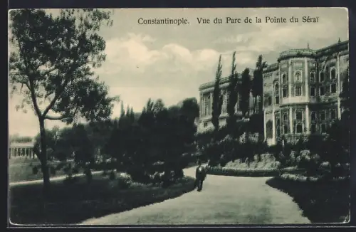 AK Constantinople, Vue du Parc de la Pointe du Sérai