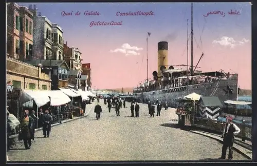 AK Constantinople, Galata Quai