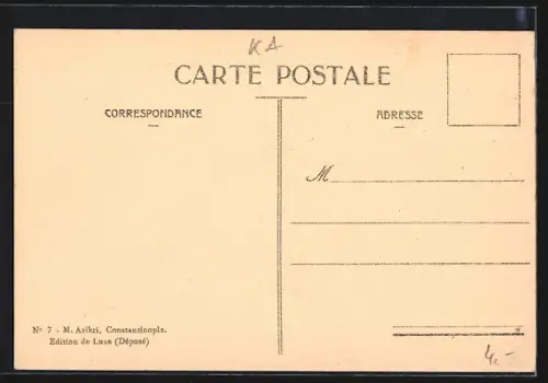 AK Constantinople, Cimetière Turc et Corne d`Or