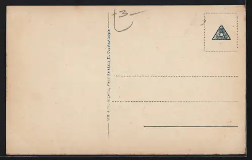 AK Constantinople, Vue panoramique de Péra et de Galata