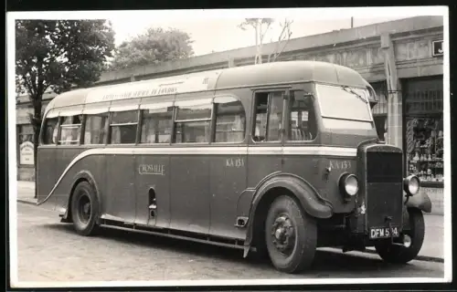 Fotografie A. M. Lambert, englischer Crosville Bus, Kennzeichen: DFM 524