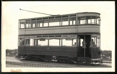 Fotografie englische Strassenbahn, Blackpool Standard No. 147