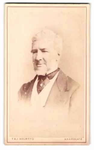 Fotografie T. & J. Holroyd, Harrogate, Porträt eines älteren Mannes