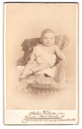 Fotografie Paul Gericke, Berlin, Potsdamer Str. 34, Portrait eines Kleinkinds