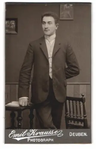Fotografie Emil Krausse, Deuben, Porträt eines jungen Mannes