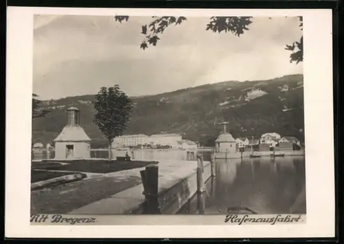 Fotografie unbekannter Fotograf, Ansicht Bregenz, Blick auf den Hafen