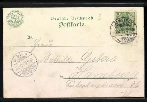 Lithographie Berlin-Tiergarten, Reichstags-Gebäude