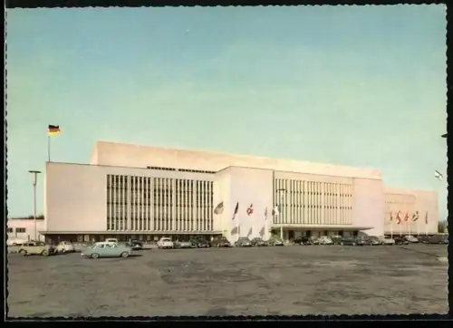 AK Berlin-Charlottenburg, Deutschlandhalle, Seitenansicht