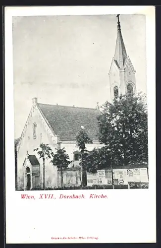 AK Wien, Dornbach. Kirche