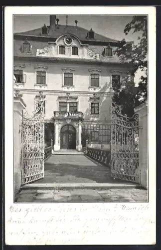 AK Mistelbach / Wels, Haushaltungsschule, Schlossansicht