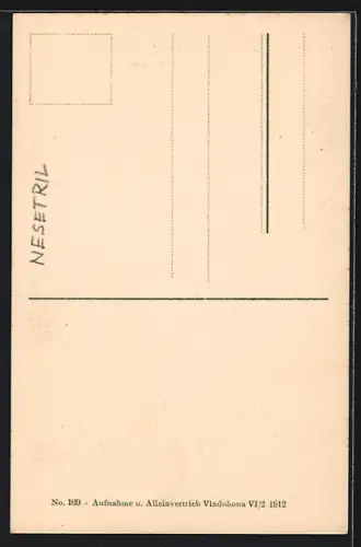 AK Wien, Breitensee, Partie an der Pfarrkirche St. Laurenz