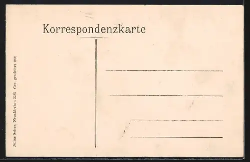 AK Neunkirchen, Hauptplatz mit Kirche und Denkmal