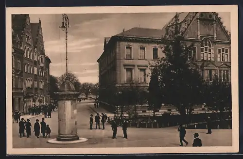 AK Bregenz a. B., Untere Rathausstrasse und Museumsplatz