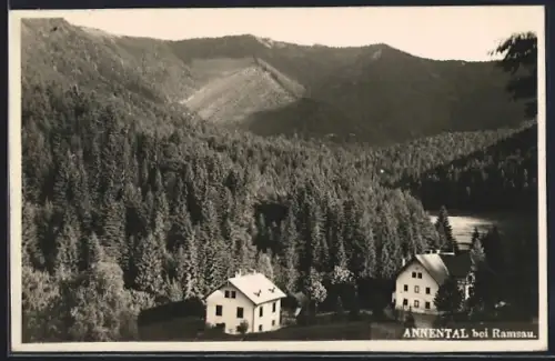 AK Ramsau, Annental, Ortsansicht aus der Vogelschau