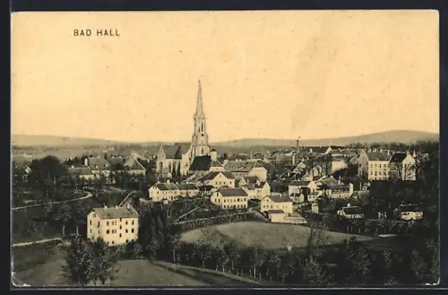 AK Bad Hall, Teilansicht mit Kirche