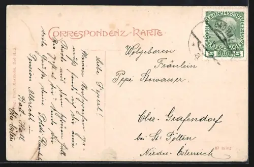 AK Bad Hall, Teilansicht mit Kirche