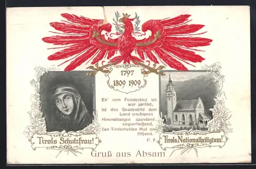 AK Absam, Wallfahrtskirche, Gnadenbild
