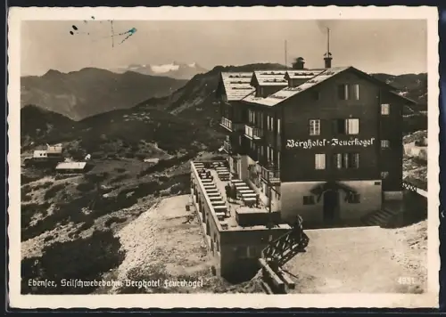 AK Ebensee, Seilschwebebahn Berghotel Feuerkogel