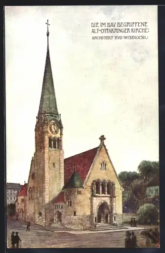AK Wien, Blick zur Alt-Ottakringer Kirche