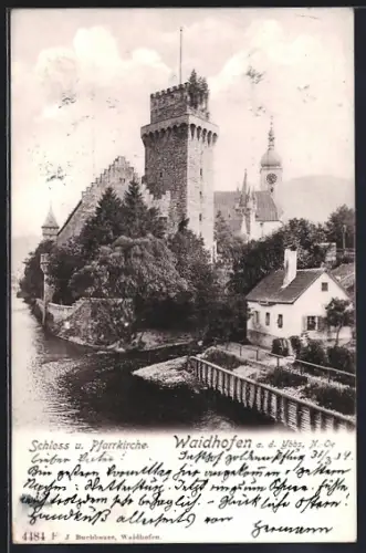 AK Waidhofen an der Ybbs, Schloss und Pfarrkirche