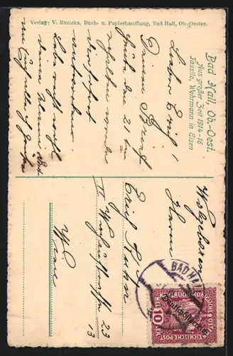 AK Bad Hall /Ob-Oest., Tassilo, Wehrmann in Eisen
