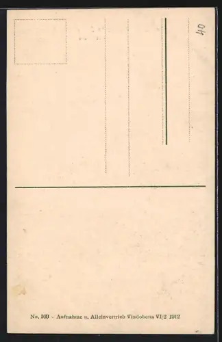 AK Wien, Breitensee, Partie an der Pfarrkirche St. Laurenz