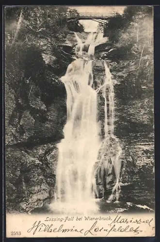 AK Lassingfall, Wasserfall bei Wienerbruck