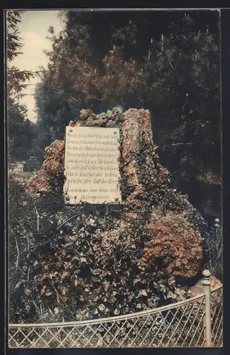 AK Bad-Hall /Ob.-Öst., Anzengruber-Denkmal