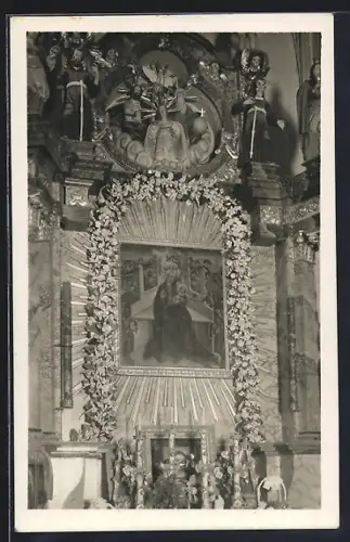 AK Maria Laach am Jauerling, Wallfahrtskirche, Gnadenbild