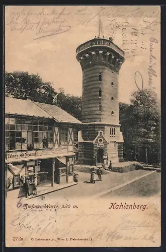 AK Kahlenberg, Stefanie-Warte mit Taback-Verkauf
