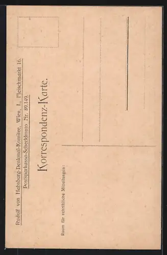 AK Reiterstandbild Kaiser Rudolf von Habsburg