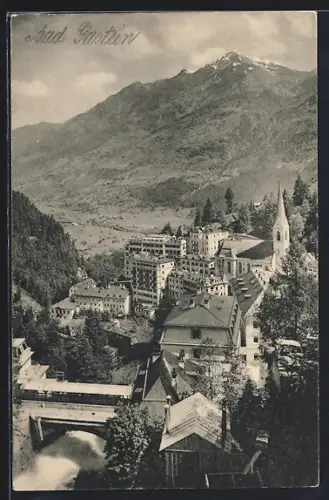AK Bad Gastein, Teilansicht mit Kirche