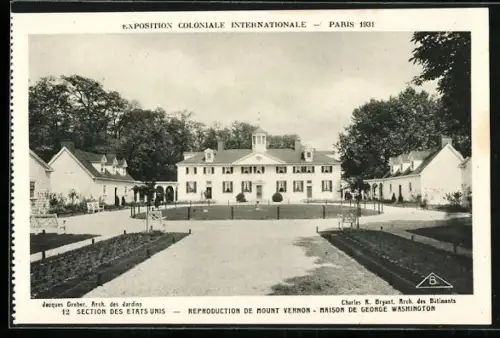 AK Paris, Exposition Coloniale Internationale 1931, Sections Etats Unis