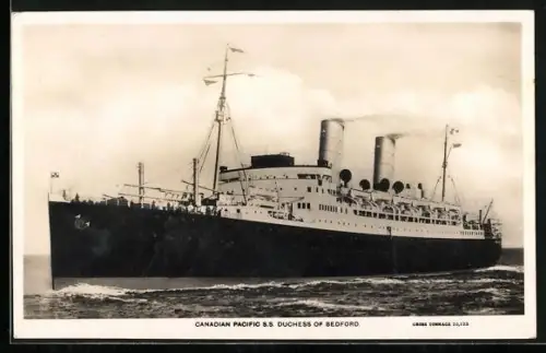 AK Passagierschiff SS Duchess of Bedford, Canadian Pacific