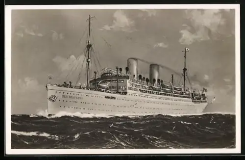 AK Passagierschiff Der Deutsche, Gesamtansicht