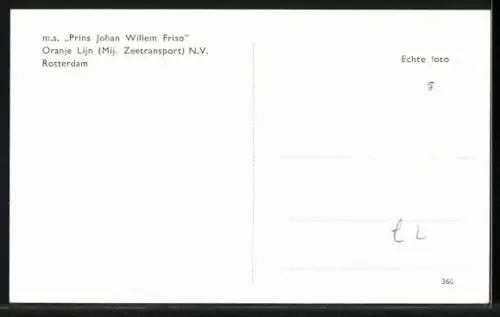 AK Handelsschiff M. S. Prins Johan Willem Friso