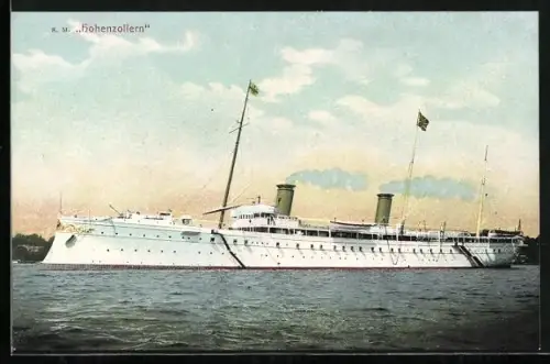 AK S.M. Hohenzollern vor Anker