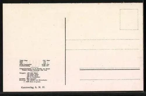 AK Cleveland, Totale des Passagierschiffes